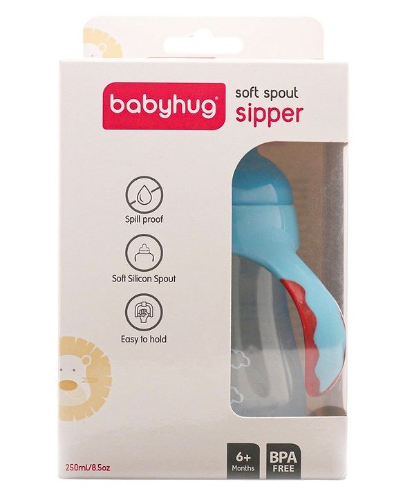 Babyhug Twin Handle Training Soft Spout Cup Blue - 150 ml