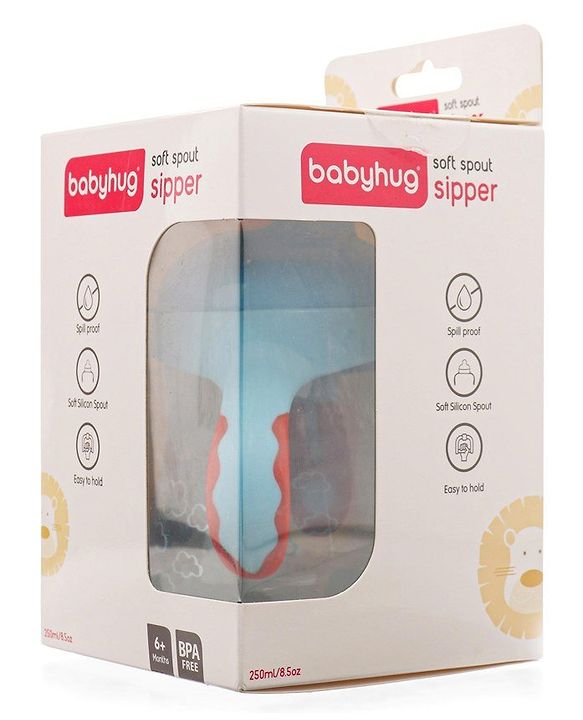 Babyhug Twin Handle Training Soft Spout Cup Blue - 150 ml