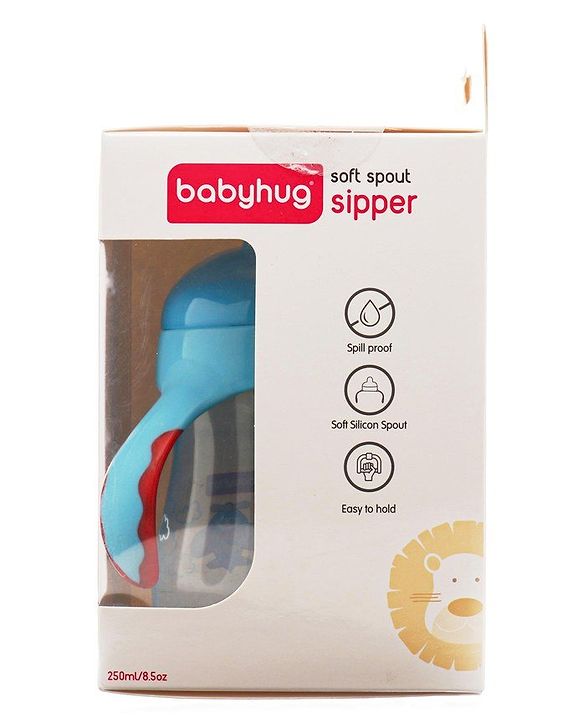Babyhug Twin Handle Training Soft Spout Cup Blue - 150 ml