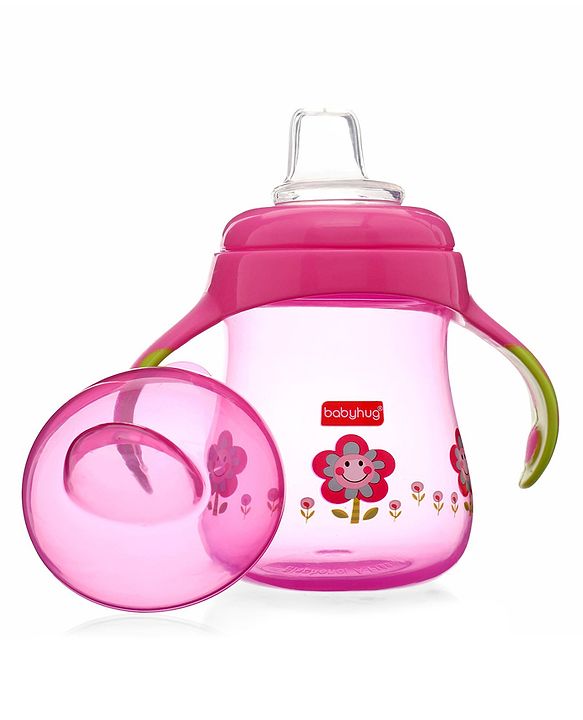 Babyhug Twin Handle Training Soft Spout Cup Blue - 150 ml