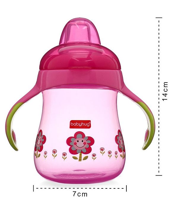 Babyhug Twin Handle Training Soft Spout Cup Blue - 150 ml