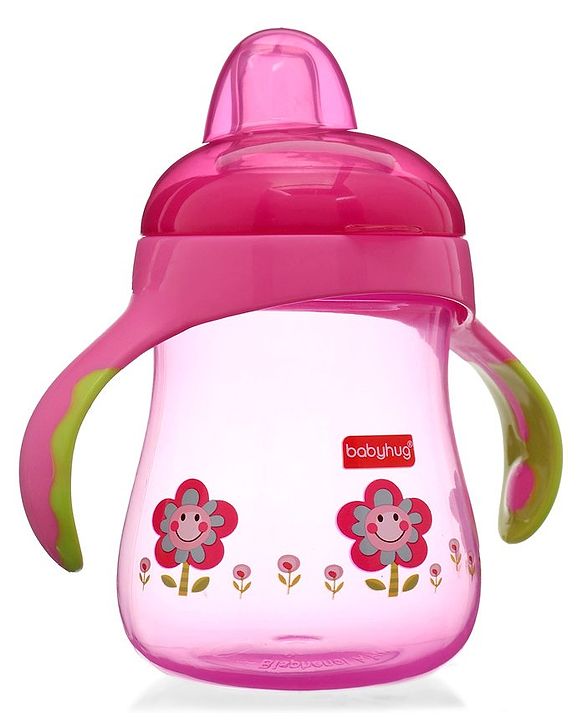 Babyhug Twin Handle Training Soft Spout Cup Blue - 150 ml