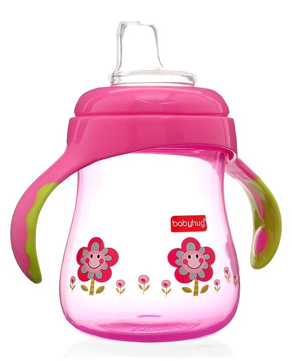 Babyhug Twin Handle Training Soft Spout Cup Blue - 150 ml