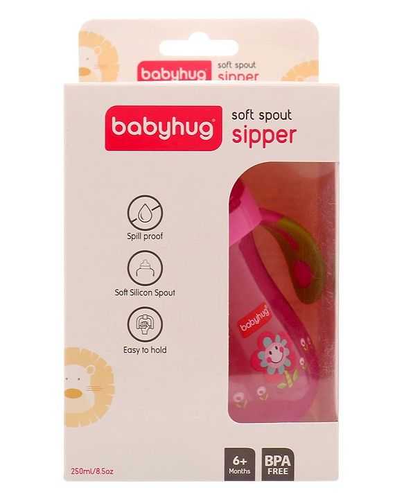 Babyhug Twin Handle Training Soft Spout Cup Blue - 150 ml