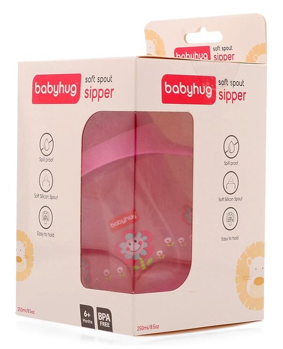 Babyhug Twin Handle Training Soft Spout Cup Blue - 150 ml