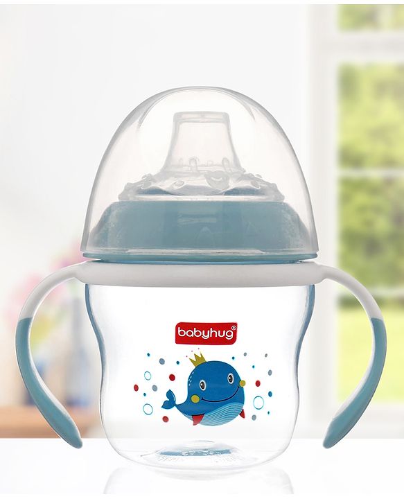 Babyhug Twin Handle Training Soft Spout Cup - 150 ml (Colour May Vary)