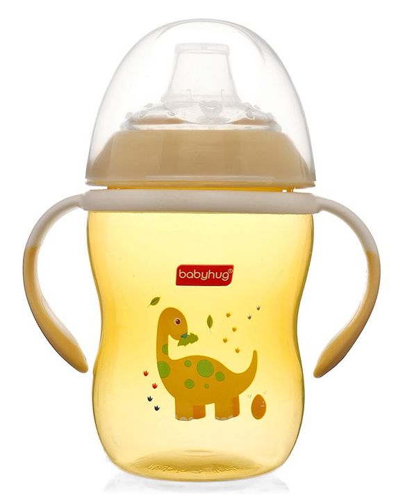 Babyhug Twin Handle Training Soft Spout Cup Yellow - 250 ml