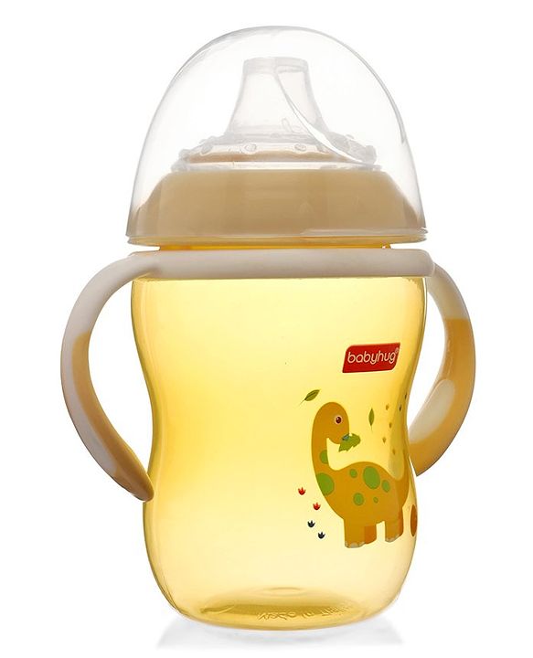 Babyhug Twin Handle Training Soft Spout Cup Yellow - 250 ml