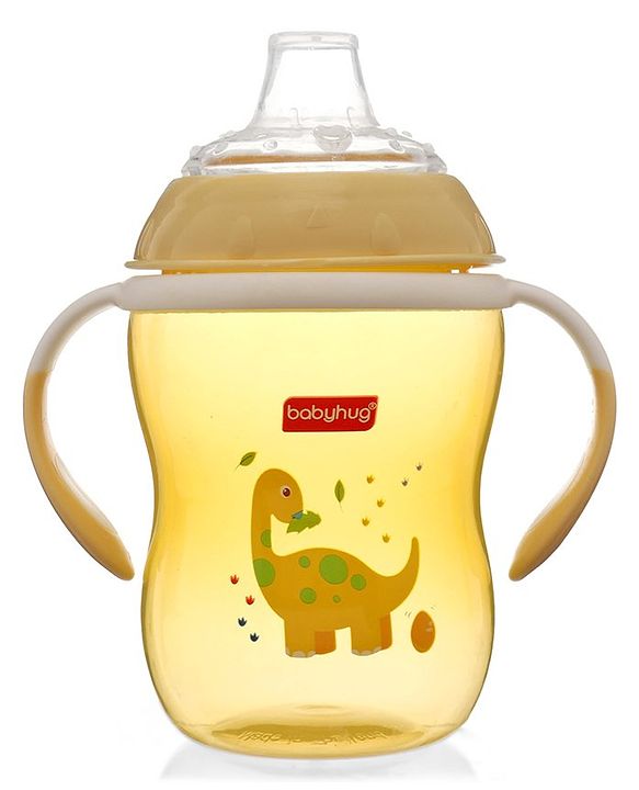 Babyhug Twin Handle Training Soft Spout Cup Yellow - 250 ml