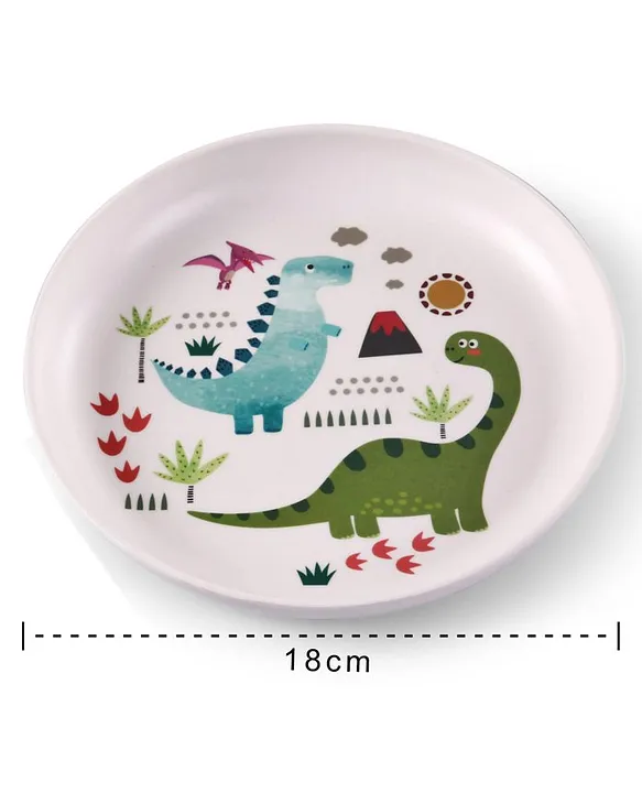 Dinner Set Dinosaur Print Pack Of 5 White Online in India Buy at Best Price from FirstCry 8419858