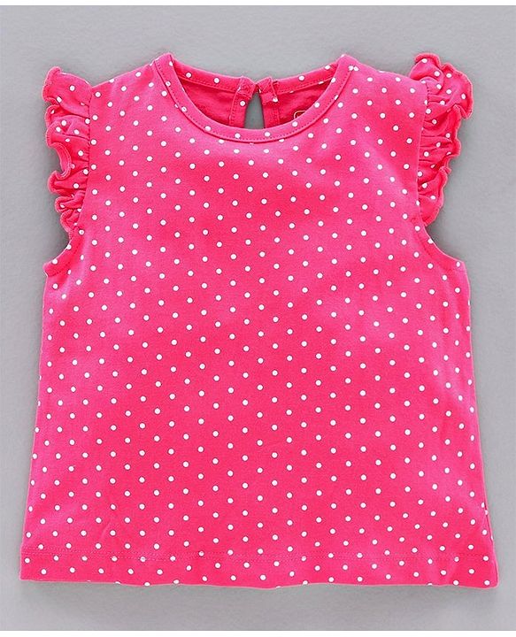 Babyhug Dungaree with Inner Tee Bird Print - Pink
