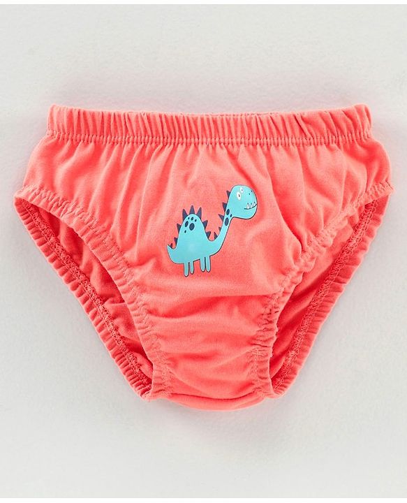 Babyhug 100% Cotton Antibacterial Brief Pack of 3 - Blue Orange