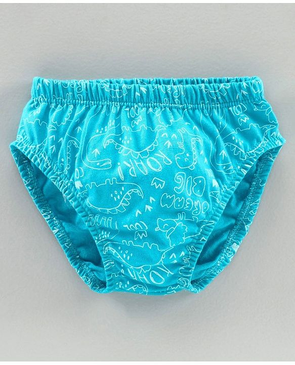 Babyhug 100% Cotton Antibacterial Brief Pack of 3 - Blue Orange