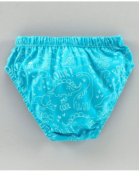 Babyhug 100% Cotton Antibacterial Brief Pack of 3 - Blue Orange