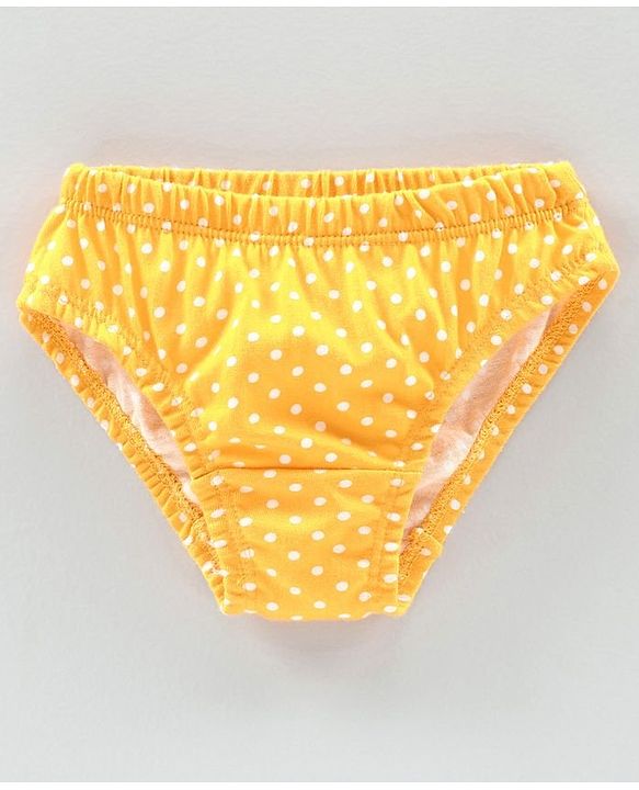 Babyhug 100% Cotton Antibacterial Panties Pack of 3 - Yellow Navy Blue