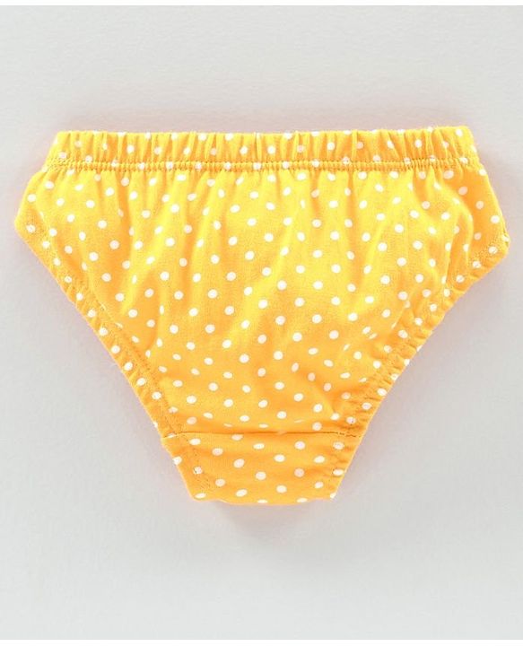 Babyhug 100% Cotton Antibacterial Panties Pack of 3 - Yellow Navy Blue