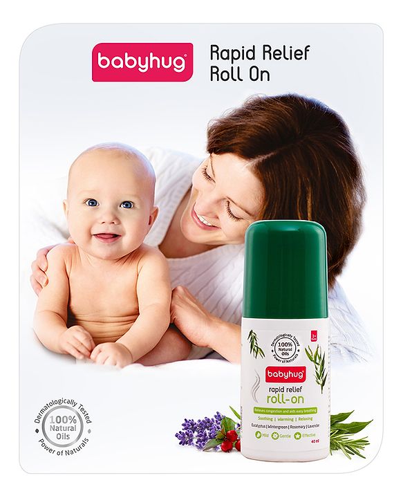 Babyhug Rapid Cold Relief Roll On - 40 ml