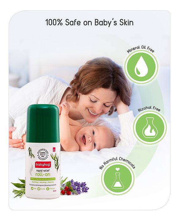 Babyhug Rapid Cold Relief Roll On - 40 ml