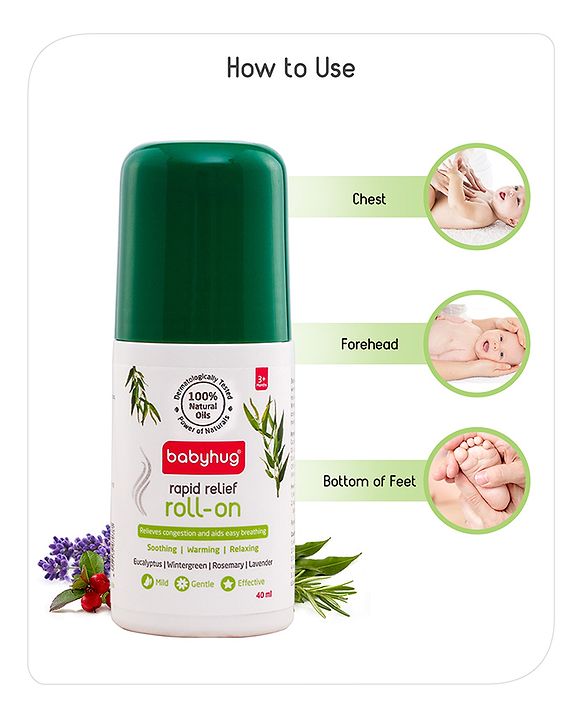 Babyhug Rapid Cold Relief Roll On - 40 ml