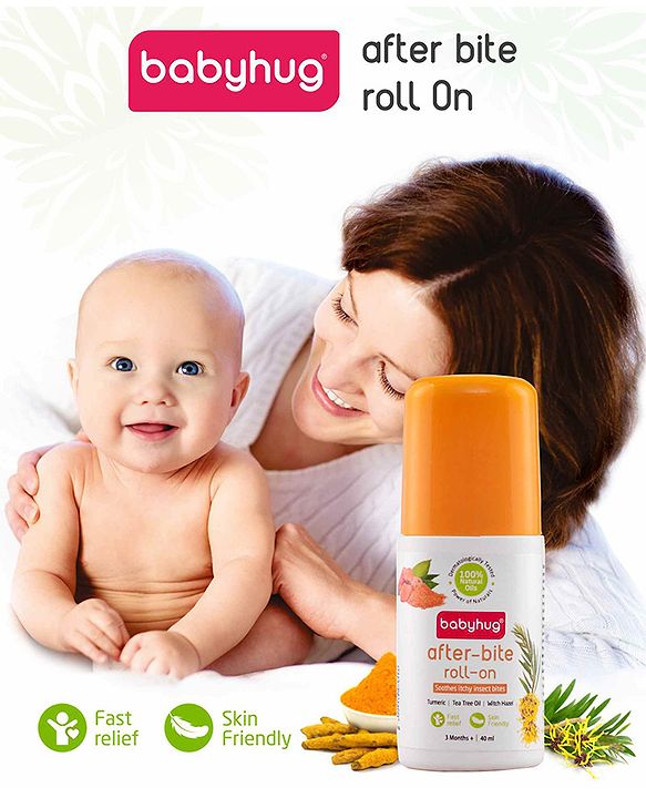 Babyhug After Bite Roll On with Turmeric Tea Tree & Witch Hazel Oil  - 40 ml