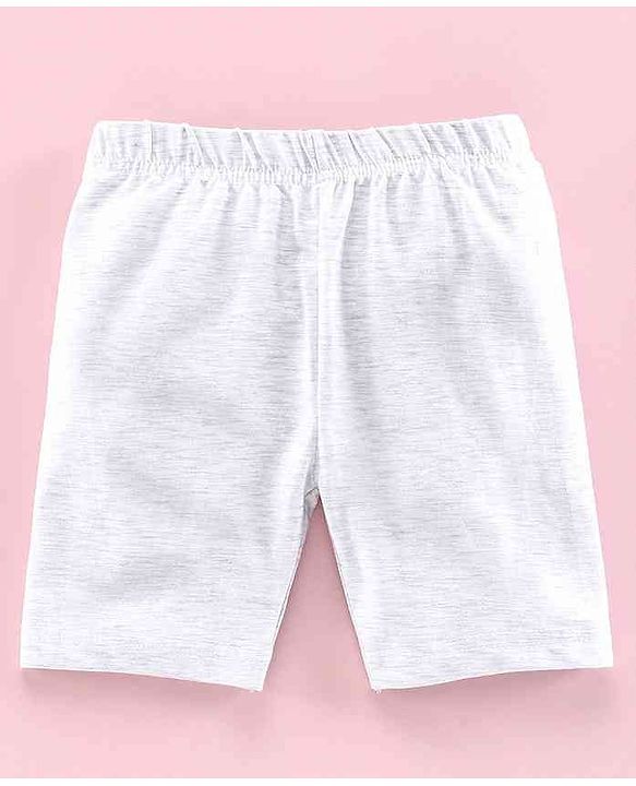 Babyhug Solid Colour Cycling Shorts Set of 3 - Black Grey Blue