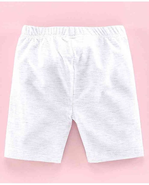 Babyhug Solid Colour Cycling Shorts Set of 3 - Black Grey Blue