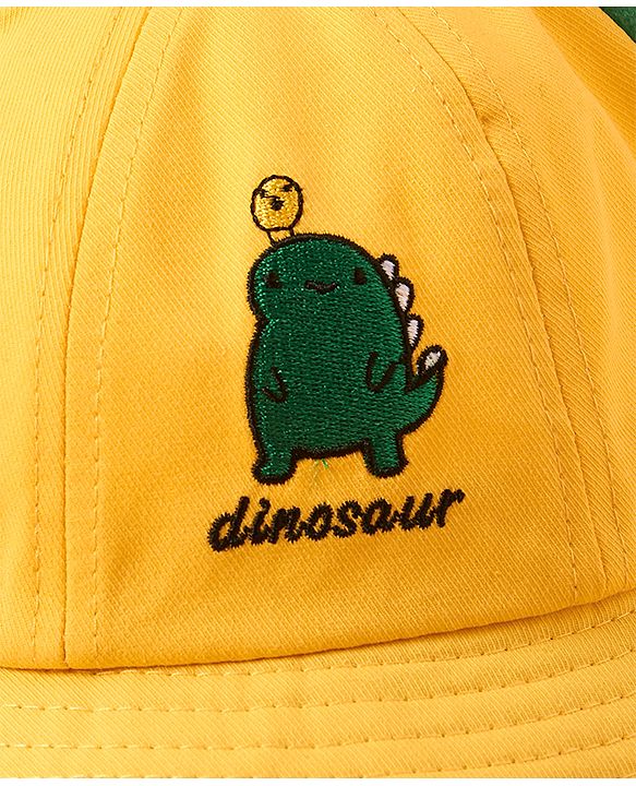 Babyhug Hat Dino Print Yellow - Cicumference 54 cm