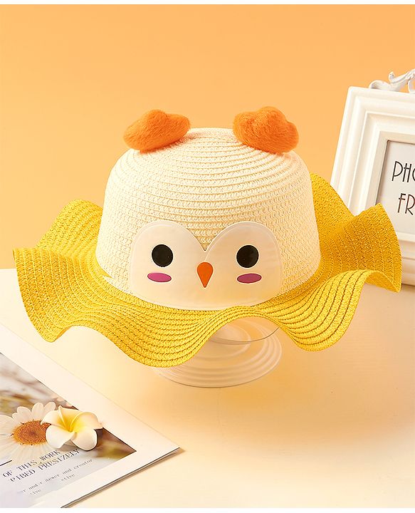 Babyhug Owl Print Hat Pink - Circumference 54 cm