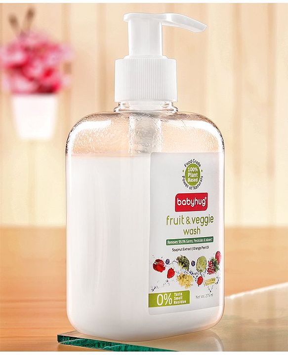 Babyhug 100% Plant Based Fruit & Veggie Wash - 275 ml