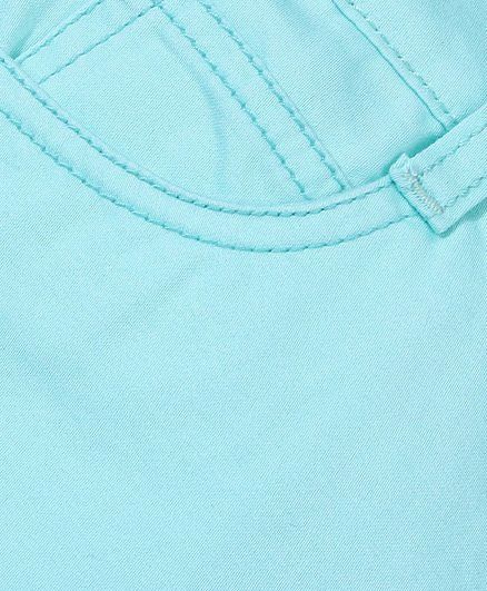 Babyhug Plain Shorts - Aqua
