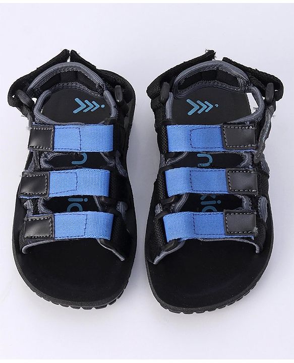 Pine Kids Sandals With Triple Velcro Closure - Blue Black