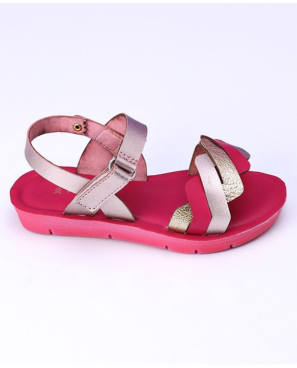 Pine Kids Sandals With Velcro Closure - Fuchsia