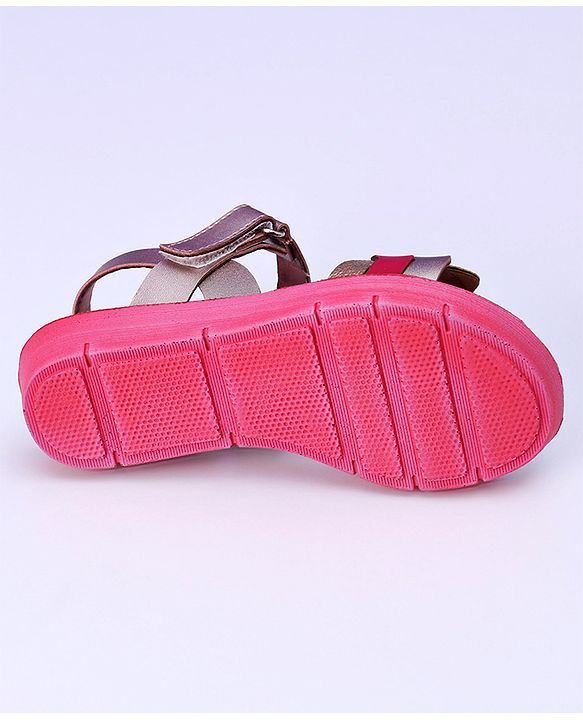 Pine Kids Sandals With Velcro Closure - Fuchsia
