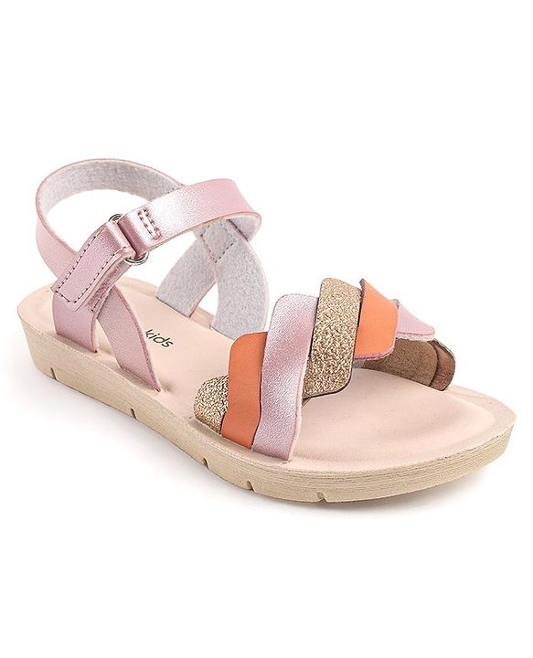Pine Kids Sandals With Velcro Closure - Yellow