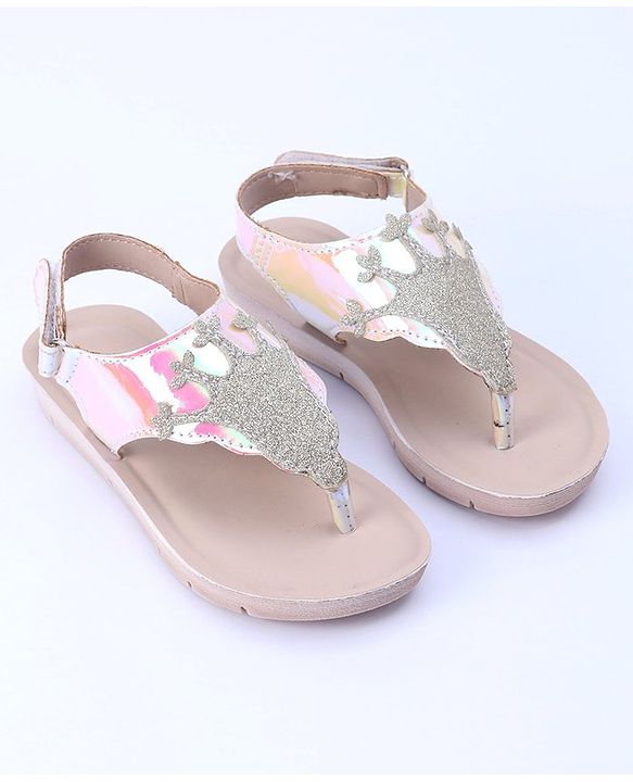 Pine Kids Sandals With Velcro Closure - Light Pink