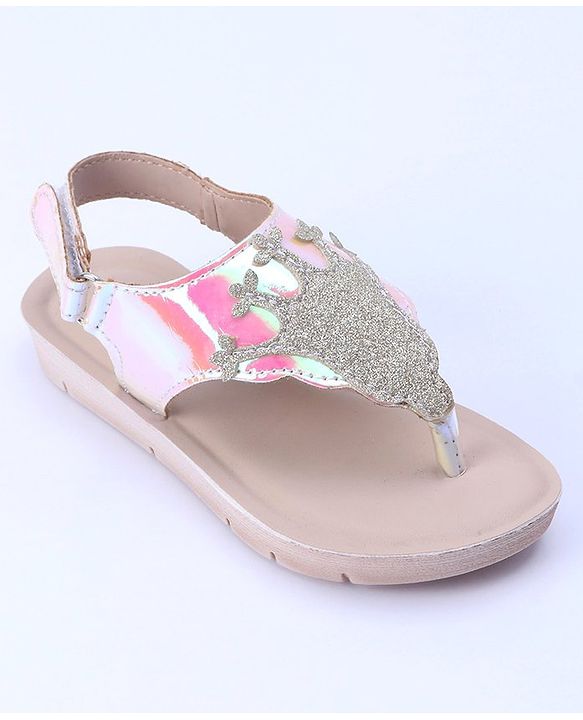 Pine Kids Sandals With Velcro Closure - Light Pink
