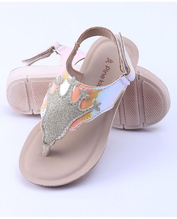 Pine Kids Sandals With Velcro Closure - Light Pink