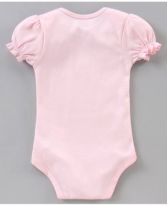 Babyhug 100% Cotton Puff Sleeves Onesies Pack of 5 - Multicolour