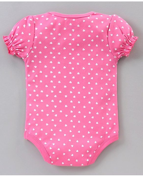 Babyhug 100% Cotton Puff Sleeves Onesies Pack of 5 - Multicolour