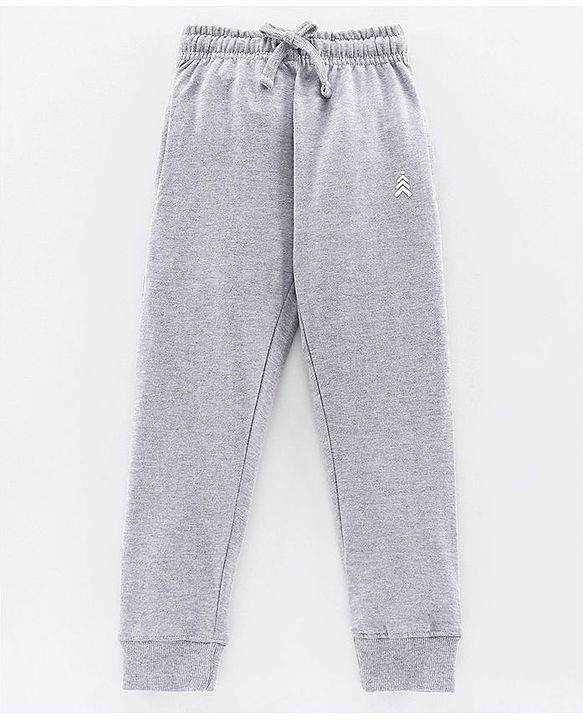 Pine Kids 100% Cotton Full Length Biowashed Lounge Pants Pack of 2 - Grey Orange