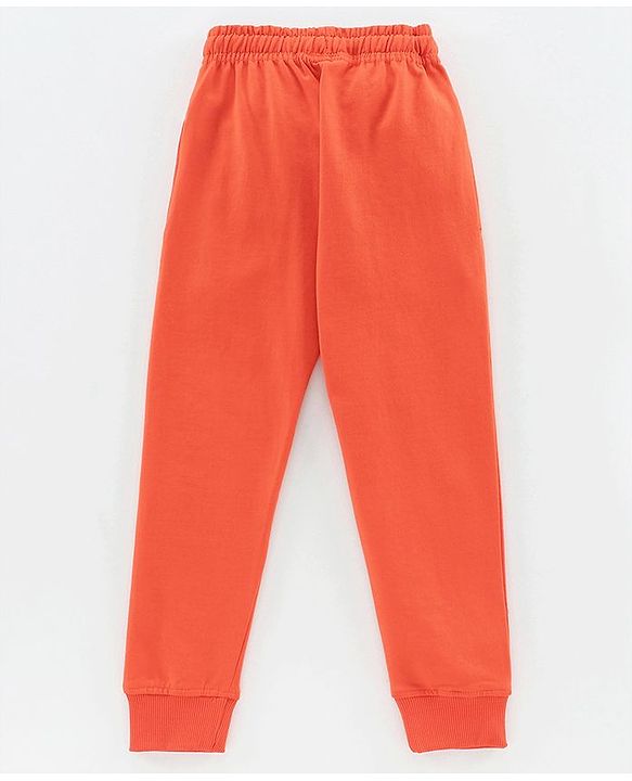 Pine Kids 100% Cotton Full Length Biowashed Lounge Pants Pack of 2 - Grey Orange