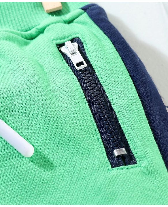 Babyhug Shorts with Drawstring - Green