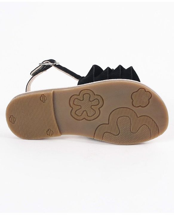 Pine Kids Party Wear Sandals - Black