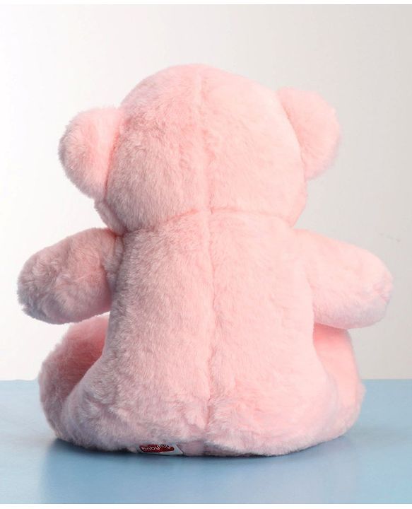 Babyhug Plush Teddy Bear Soft Toy Pink Height 30 cm (Colour Bow May Vary)
