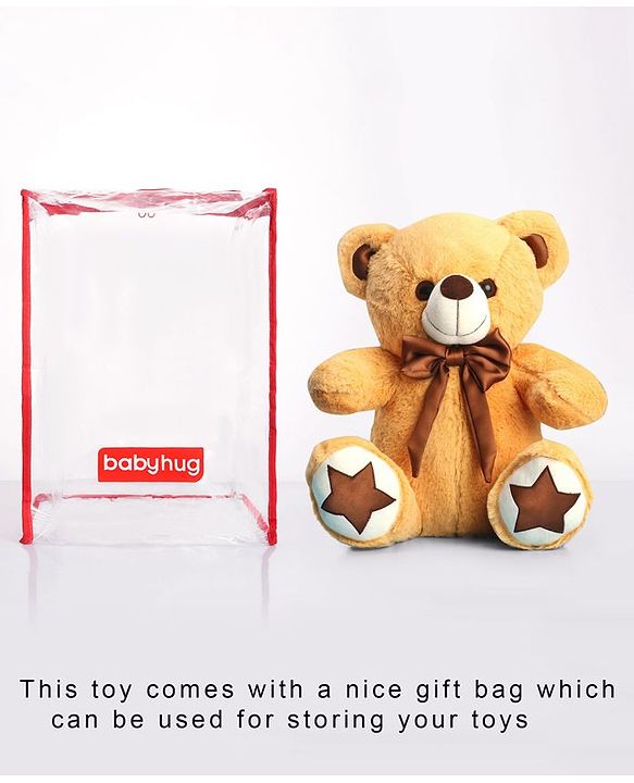 Babyhug Plush Teddy Bear Soft Toy Brown - Height 30 cm