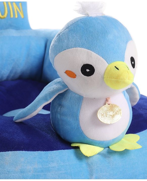 Babyhug Kids Penguin Shaped Sofa Chair - Blue