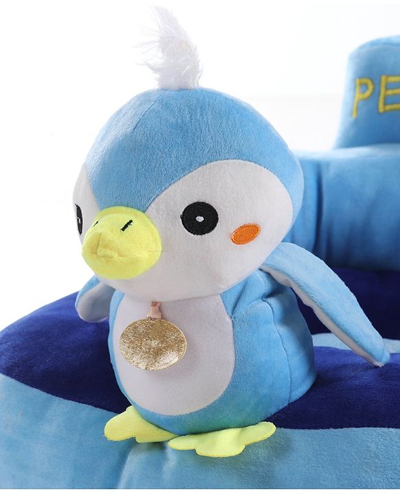 Babyhug Kids Penguin Shaped Sofa Chair - Blue