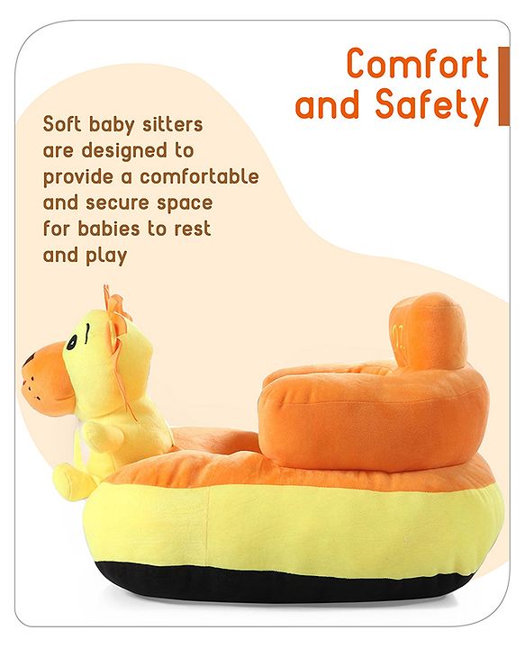 Babyhug Kids Penguin Shaped Sofa Chair - Blue