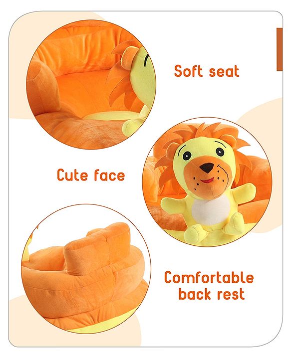 Babyhug Kids Penguin Shaped Sofa Chair - Blue