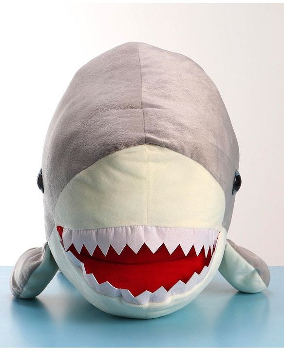Babyhug Shark Soft Toy Grey - Length 100 cm